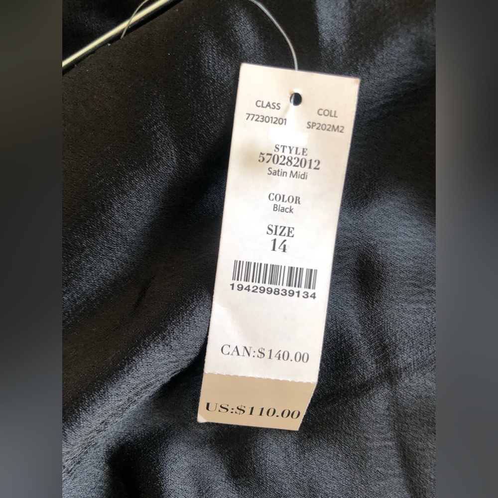 🆕White House Black market satin midi skirt. - Picture 10 of 11